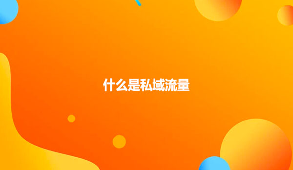 什么是私域流量